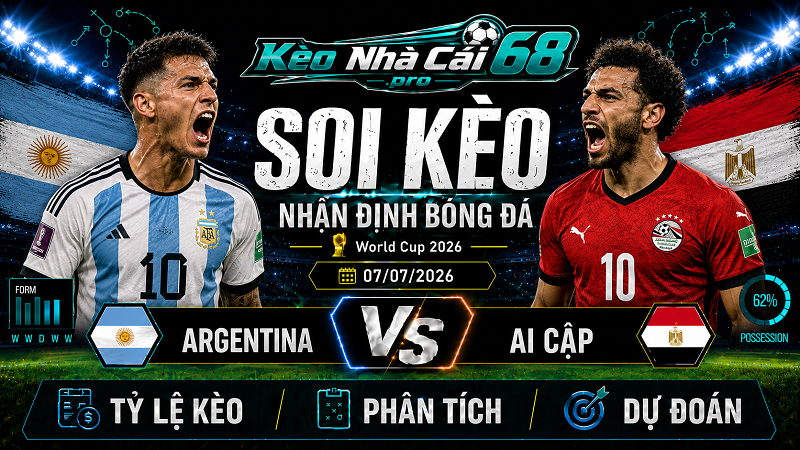 Đội hình dự kiến trước trận Argentina vs Ai Cập